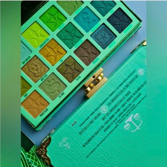 New Jeffree Star Blood Money Palette 18 Green Gold Blue Eye Shadow New‎ rare - Picture 6 of 8